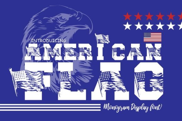 American Flag Font for Bold Digital Branding and Web Design