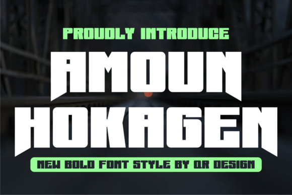 Amoun Hokagen: A Bold Sans Display Font for Digital Design