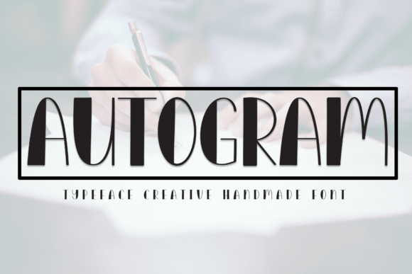 Autogram Font: A Friendly Display Typeface for Campaigns
