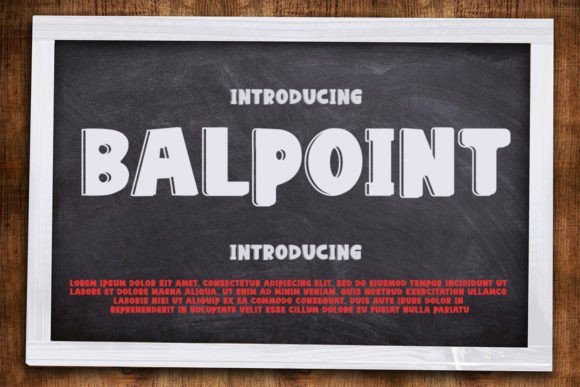 Balpoint: A Charming Display Font for Editorial Design and Publishing