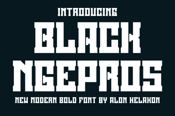 Black Ngepros: A Modern Display Font for Editorial Impact