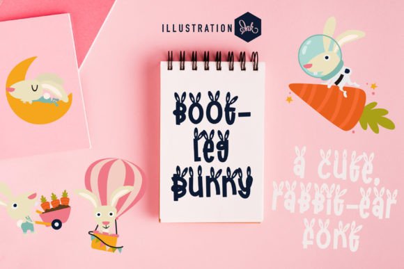 Bootleg Bunny Font: Whimsical Display Type for Editorial Design and Publishing
