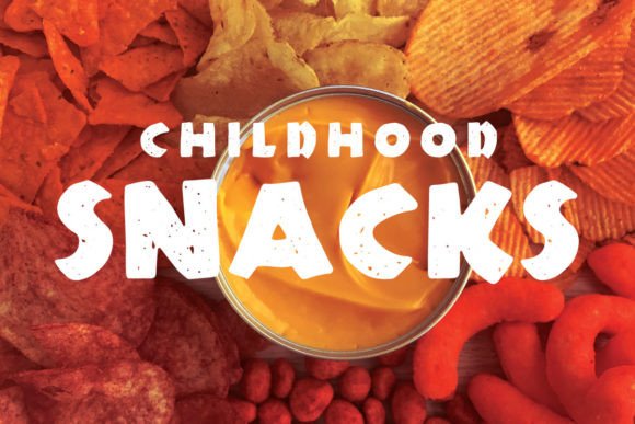 Childhood Snacks Font Review for Handmade Product Design