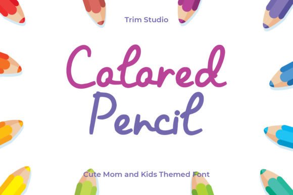 Colored Pencil Font Review: A Playful Script for Display Projects