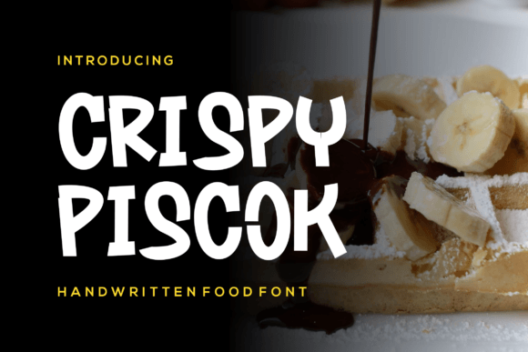 Crispy Piscok: A Bold Display Font for Modern Branding and Content
