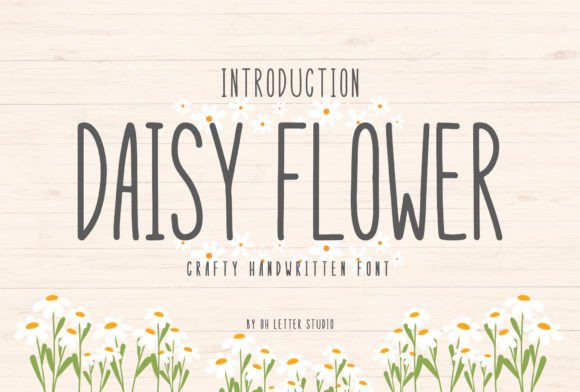Daisy Flower: A Sweet Display Font for Whimsical Branding