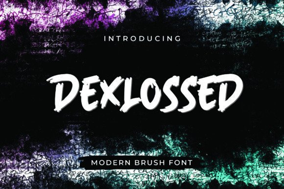 Dexlossed: The Brush Display Font for Handmade Product Packaging