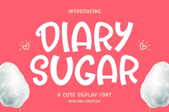 Diary Sugar: A Playful Display Font for Small Business Branding