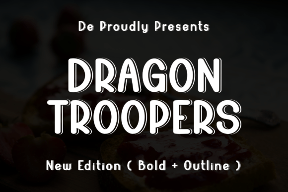Dragon Troopers: A Modern Display Font for Editorial Design