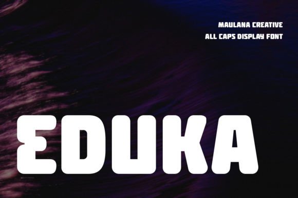 Eduka: A Squarish Display Font for Modern Digital Branding