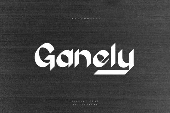 Ganely: A Childish Display Font for Friendly Campaign Visuals
