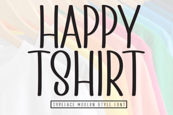 Happy Tshirt Font: Handwritten Display for Web Designers