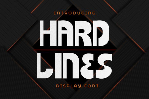 Hard Lines: A Display Font for Editorial Headers and Branding