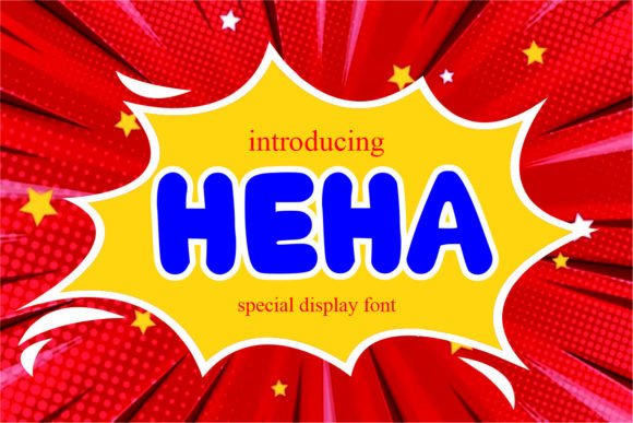 Heha Font for Cheerful Display Typography and Branding