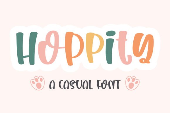 Hoppity Display Font for Small Business Branding and Creative Projects