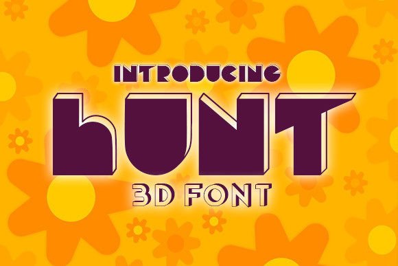 Hunt Font Review: A 3D Display Typeface for Bold Branding