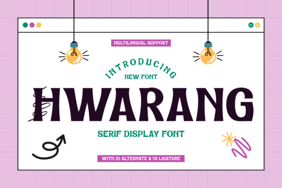 Hwarang Display Font for Editorial Design and Branding