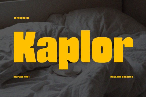 Kaplor: A Modern Display Font for Bold Design Projects