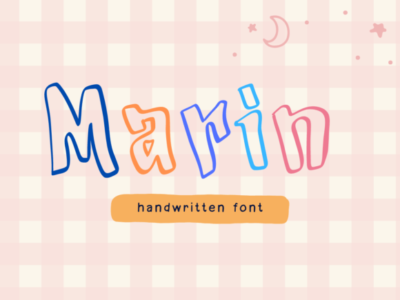 Marin Handwritten Display Font for Crafters and Small Shops