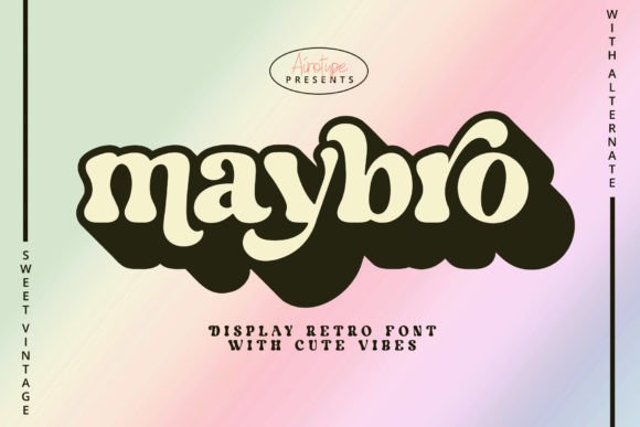 Maybro Vintage Display Font for Handmade Labels and Craft Designs