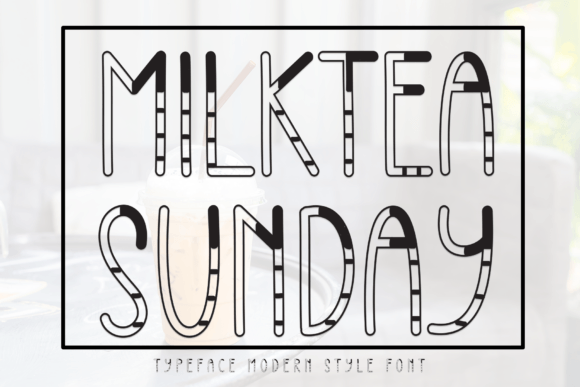 Milktea Sunday Display Font for Web Design and Branding