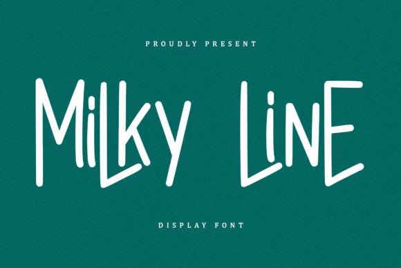 Milky Line: A Modern Display Font for Elegant Branding