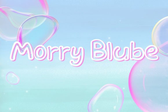 Morry Blube Display Font: A Playful Typeface for Editorial Headlines