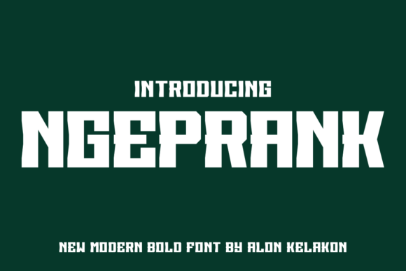 Ngeprank Display Font for Web Design and Branding Projects