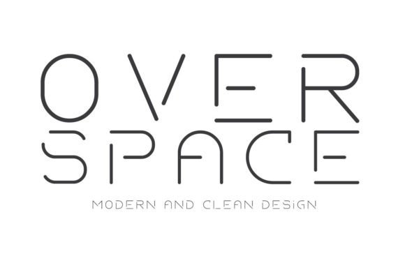 Over Space Display Font for Editorial Design