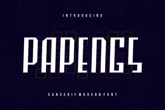 Papengs: A Modern Sans Display Font for Editorial Excellence