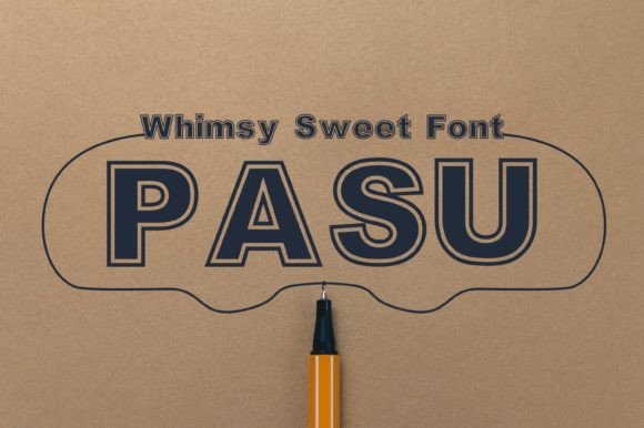 Pasu Display Font for Handmade Crafts and Product Design