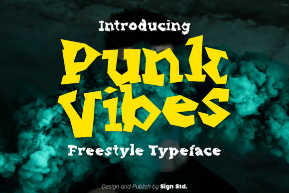 Punk Vibes Display Font for Small Business Branding and Packaging