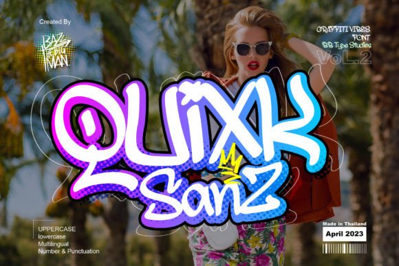 Quixk Sanz Font Review: Street Art Display for Brand Campaigns