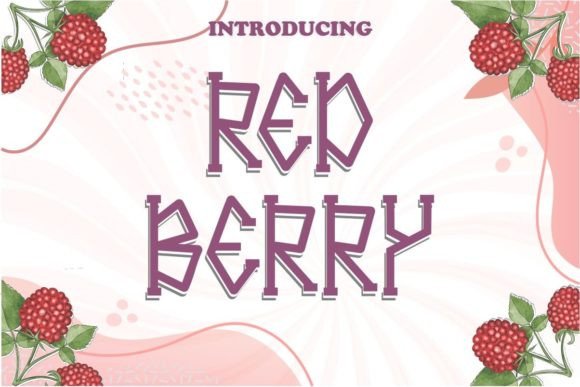 Redberry Display Font for Editorial Design and Publication Branding