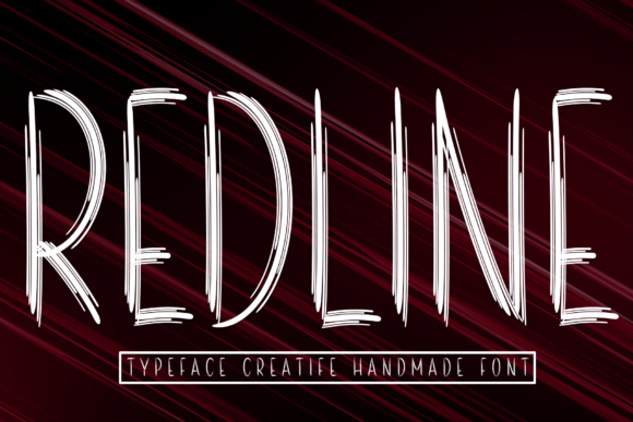 Redline Display Font Review for Handmade Product Design