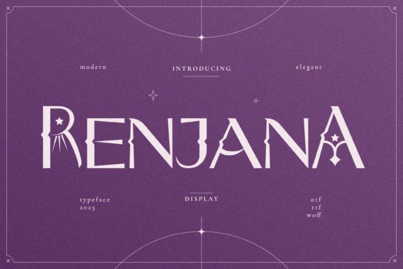 Renjana: A Display Font That Blends Retro Charm with Editorial Authority