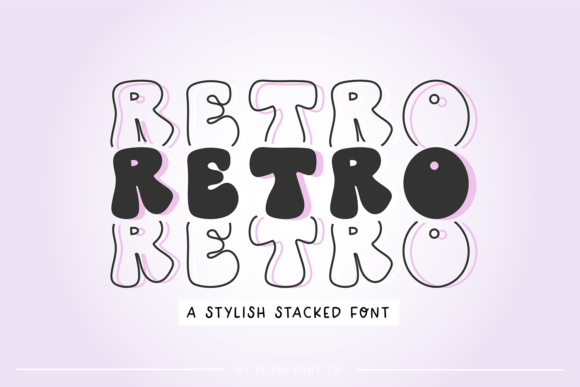 Retro Stacked: A Bold Display Font for Modern Branding