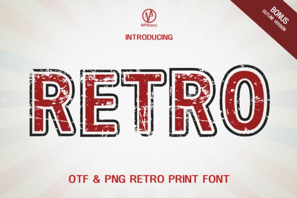Retro V4 Display Font for Authentic Brand Storytelling