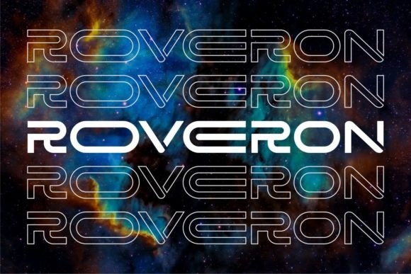 Roveron Display Font for Handmade Products and Shop Branding