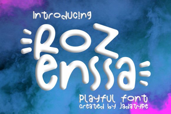 Rozenssa: A Playful Display Font for Creative Projects