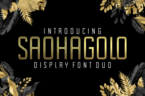 Saohagolo Display Font for Elegant Branding and Campaign Design