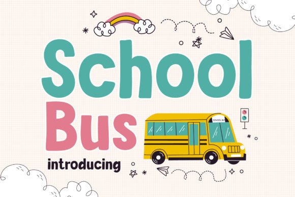 School Bus Font: A Bold Display Typeface for Confident Marketing