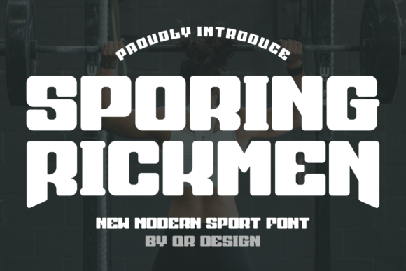 Sporing Rickmen Font for Bold Campaign Headlines and Sport Branding