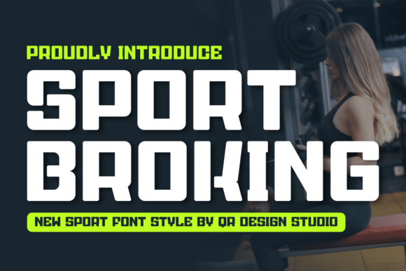 Sport Broking: A Bold Display Font for Handmade Product Designs