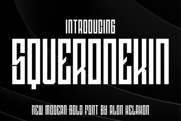 Squeronekin: A Bold Display Font for Modern Design