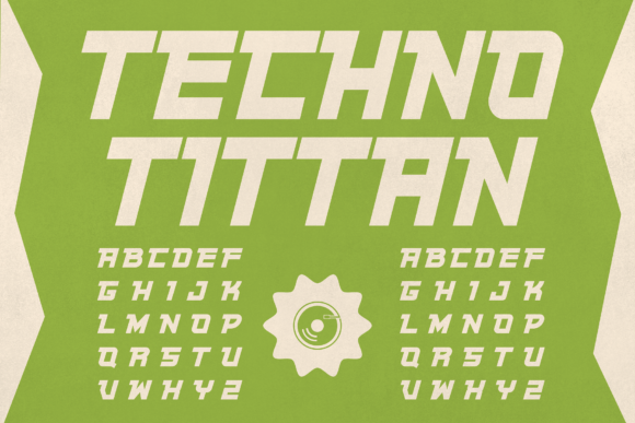 Techno Titan Display Font for Bold Marketing Graphics