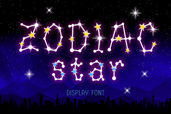 Zodiac Star Display Font: Magical Branding for Small Businesses